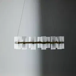 Wilma Glass Chandelier 78cm