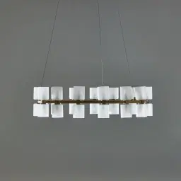 Wilma Glass Chandelier 78cm
