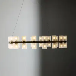 Wilma Glass Chandelier 96cm