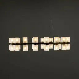 Wilma Glass Chandelier 96cm