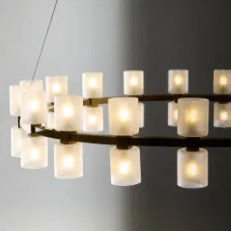 Wilma Glass Chandelier 96cm