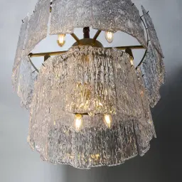 Merlin Glass Chandelier 2 Tier
