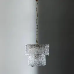 Merlin Glass Chandelier 2 Tier