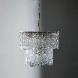 Merlin Glass Chandelier 2 Tier