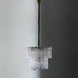 Merlin Glass Chandelier 2 Tier