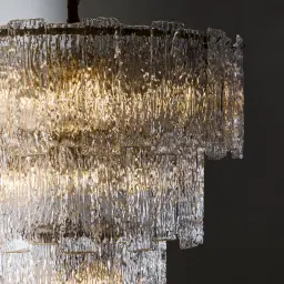 Merlin Glass Chandelier 3 Tier