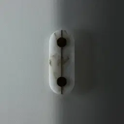 Irene Oval Alabaster Wall Lamp 16x42cm