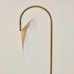 Carthy Travertine Floor Lamp