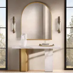 Millaray III Antique Gold Arch Mirror 120 cm