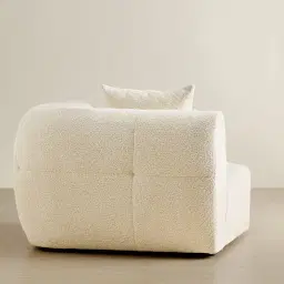 Amity Stone Cream Woven Fabric Right Arm Module