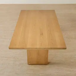 Salvador Light Oak Veneer Dining Table 270x120cm