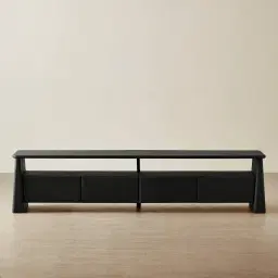 Dunstan Black Ash Veneer Entertainment Unit