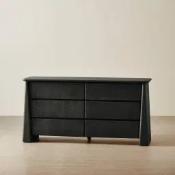 Dunstan Black Ash Veneer Dresser