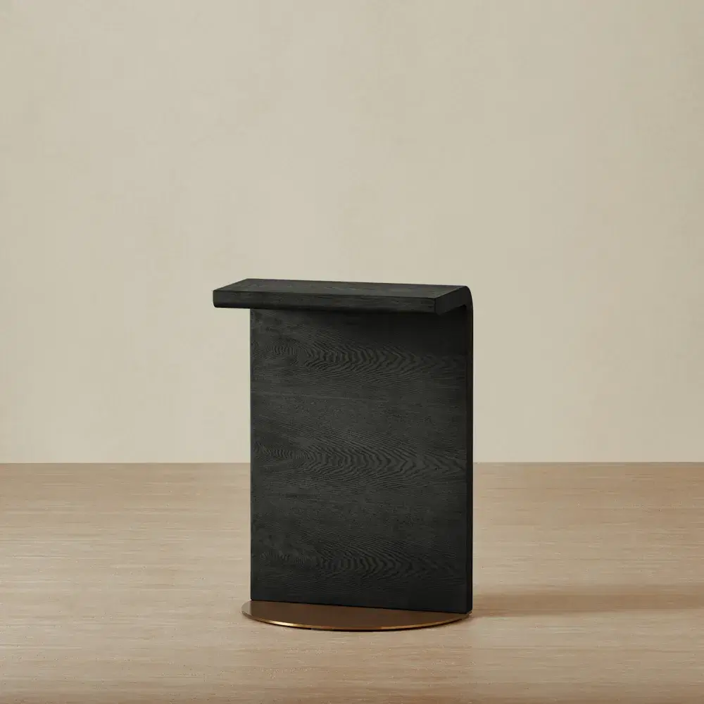 Reeves Black Ash Veneer Side Table