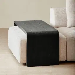 Reeves Black Ash Veneer Ottoman Table