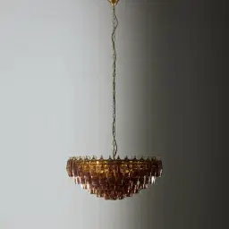 Elara Chandelier - Smokey Glass