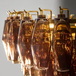 Elara Chandelier - Smokey Glass