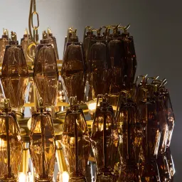 Solene Chandelier - Smokey Glass