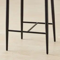 Amali Glacier Grey Vegan Leather Counter Stool