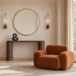 Millaray III Antique Gold Round Mirror