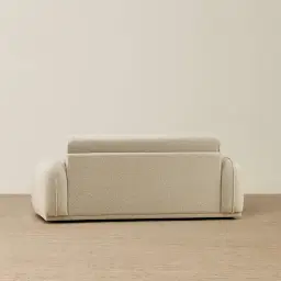 Euka Pearl Beige Fabric 2 Seater Sofa Bed