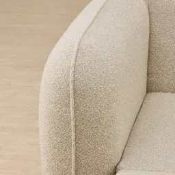 Euka Pearl Beige Fabric 2 Seater Sofa Bed