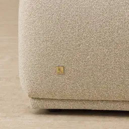 Euka Pearl Beige Fabric 2 Seater Sofa Bed