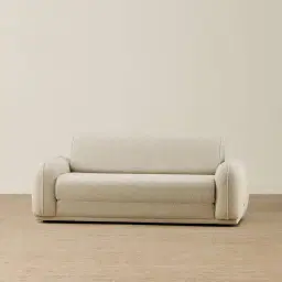 Euka Pearl Beige Fabric 2 Seater Sofa Bed