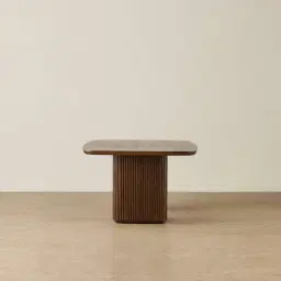 Terra Linea Amber Brown Ash Veneer Two- Triangular Leg Rectangular Dining Table - 240cm x 120cm