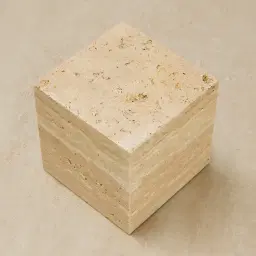 Marni Beige Travertine Bookend 9cm
