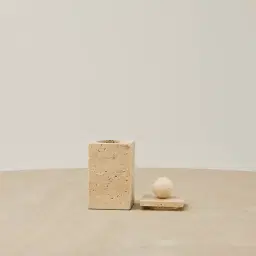 Peta Beige Travertine Box 17.5cm