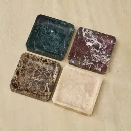 Voni Beige Travertine Square Tray