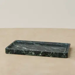 Voni Dark Green Rectangular Tray