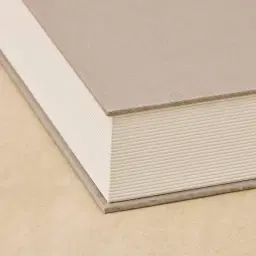 Taupe Canvas Book Storage Box - Set of 3