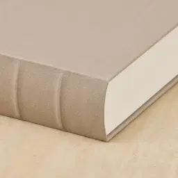 Taupe Canvas Book Storage Box - Set of 3