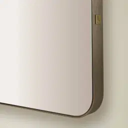 Kade Brushed Bronze Rectangle Aluminium Mirror 180x50cm
