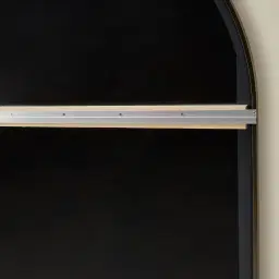 Kade Brushed Bronze Arched Aluminium Mirror 180x110cm