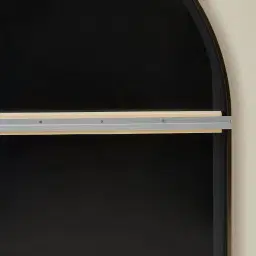 Kade Brushed Bronze Arched Aluminium Mirror 140x110cm