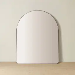 Kade Brushed Bronze Arched Aluminium Mirror 140x110cm