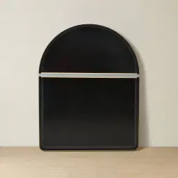 Kade Brushed Bronze Arched Aluminium Mirror 140x110cm