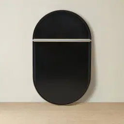 Kade Brushed Bronze Oval Aluminium Mirror 180x110cm