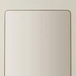 Kade Brushed Gold Rectangle Aluminium Mirror 180x110cm