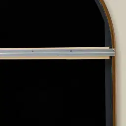 Kade Brushed Gold Arched Aluminium Mirror 200x90cm