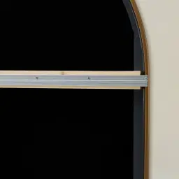 Kade Brushed Gold Oval Aluminium Mirror 180x110cm