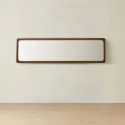 Oren Dark Ash Rectangle Wooden Mirror 180x50cm