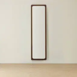 Oren Dark Ash Rectangle Wooden Mirror 180x50cm