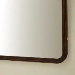 Liran Dark Ash Rectangle Wooden Mirror 140x110cm