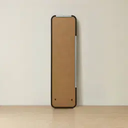 Liran Dark Ash Rectangle Wooden Mirror 180x50cm
