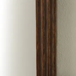 Liran Dark Ash Rectangle Wooden Mirror 180x50cm