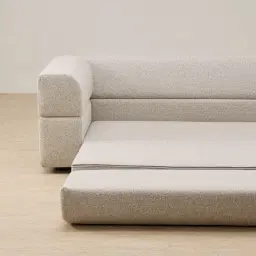 Riviera Slate Grey Fabric 3 Seater Sofa Bed